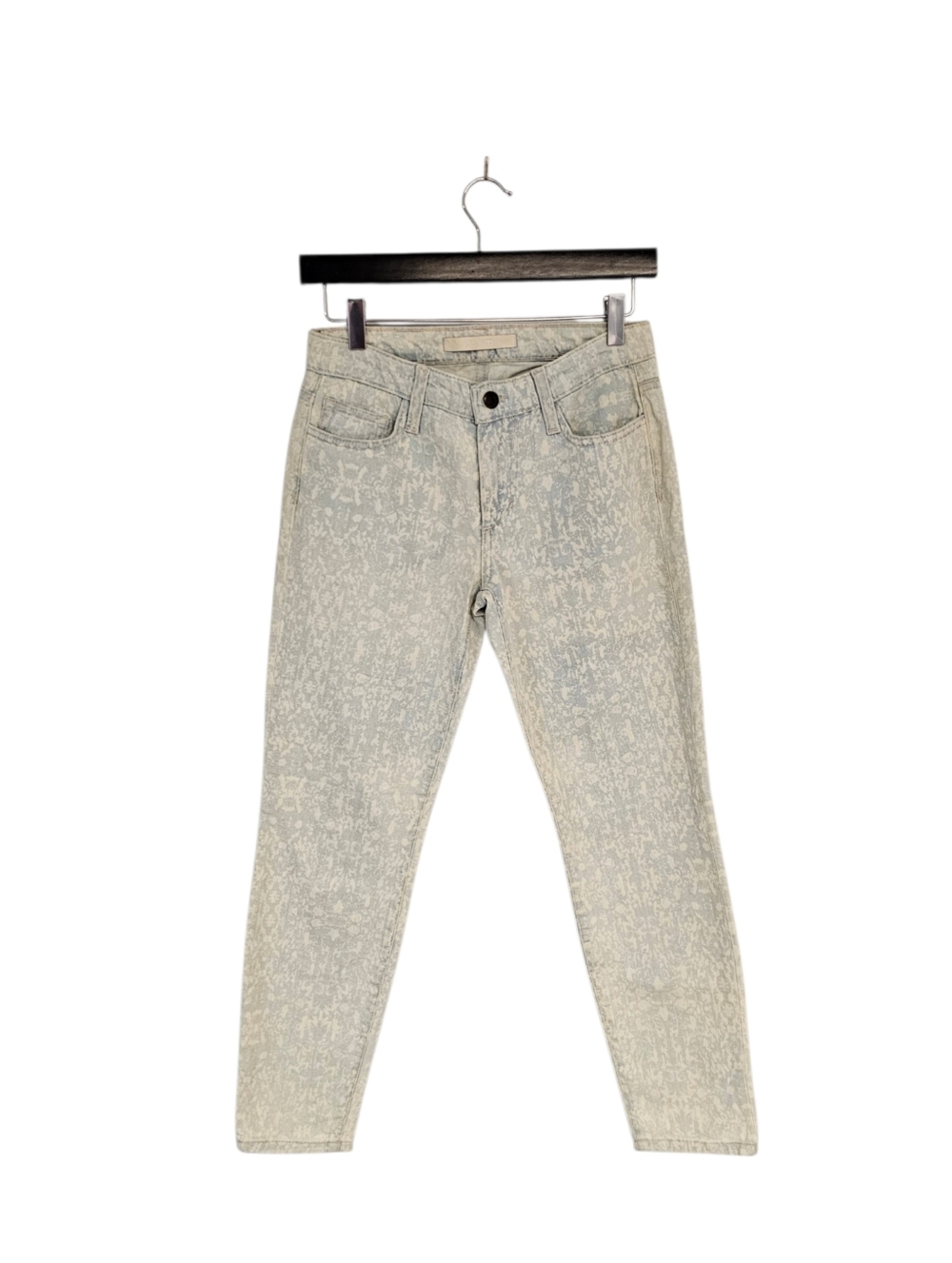 Joe's Jeans The High Water Ankle Mid Rise Blue White Jeans 25W NWT